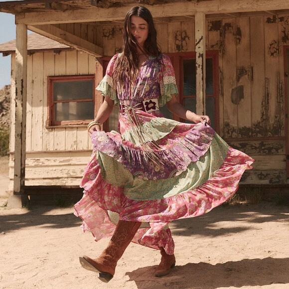 Spell x Spell And The Gypsy Collective Melody Ra-Ra Gown Size XS - Picture 1 of 7